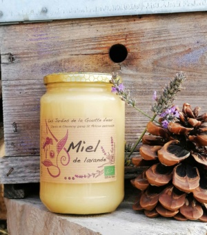 Miel de lavande bio des Jardins de la Goutte d'eau, en Ardèche