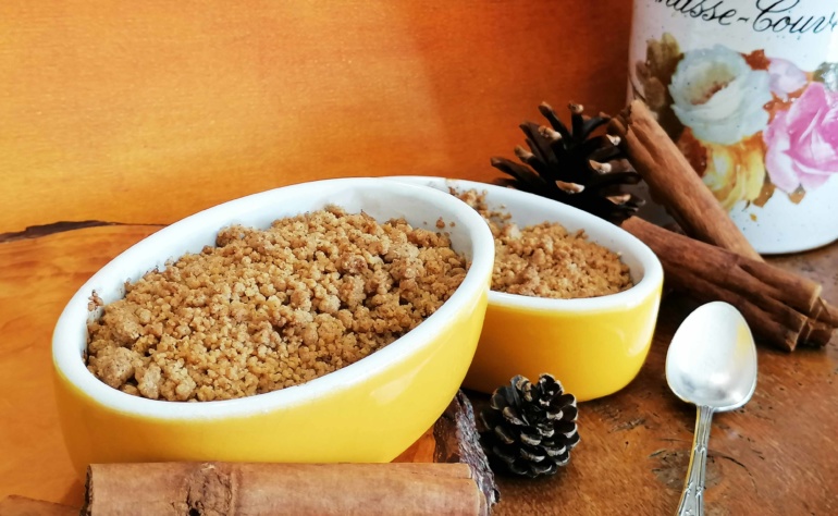 Notre crumble aux pommes